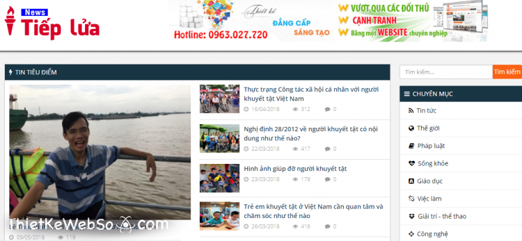 Thiết kế website tin tức tại Bình Phước