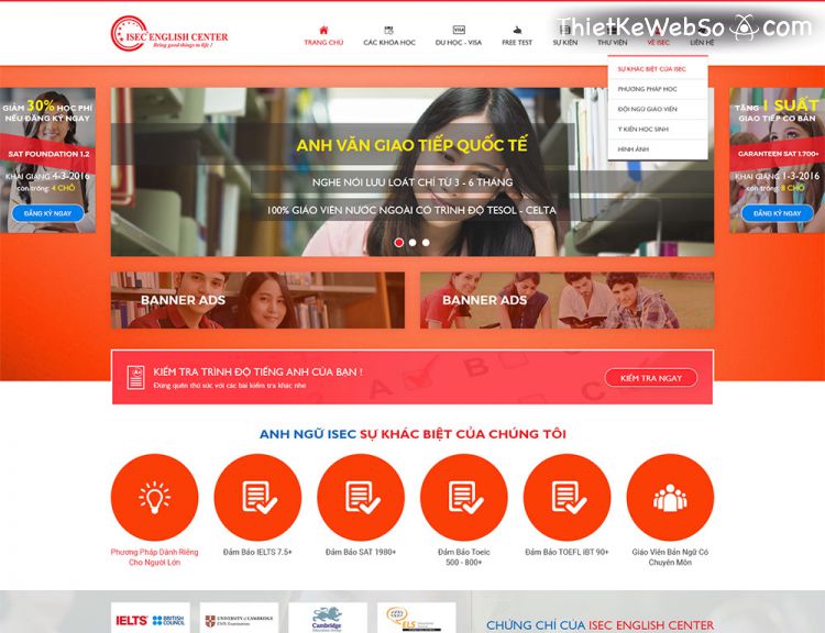 Thiết kế website giáo dục tại quận 12