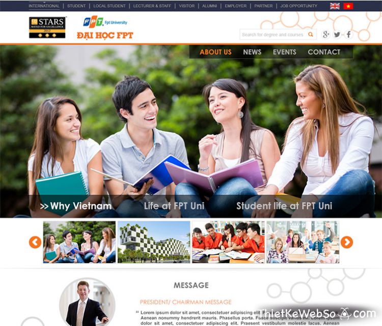 Thiết kế website giáo dục tại quận Tân Bình