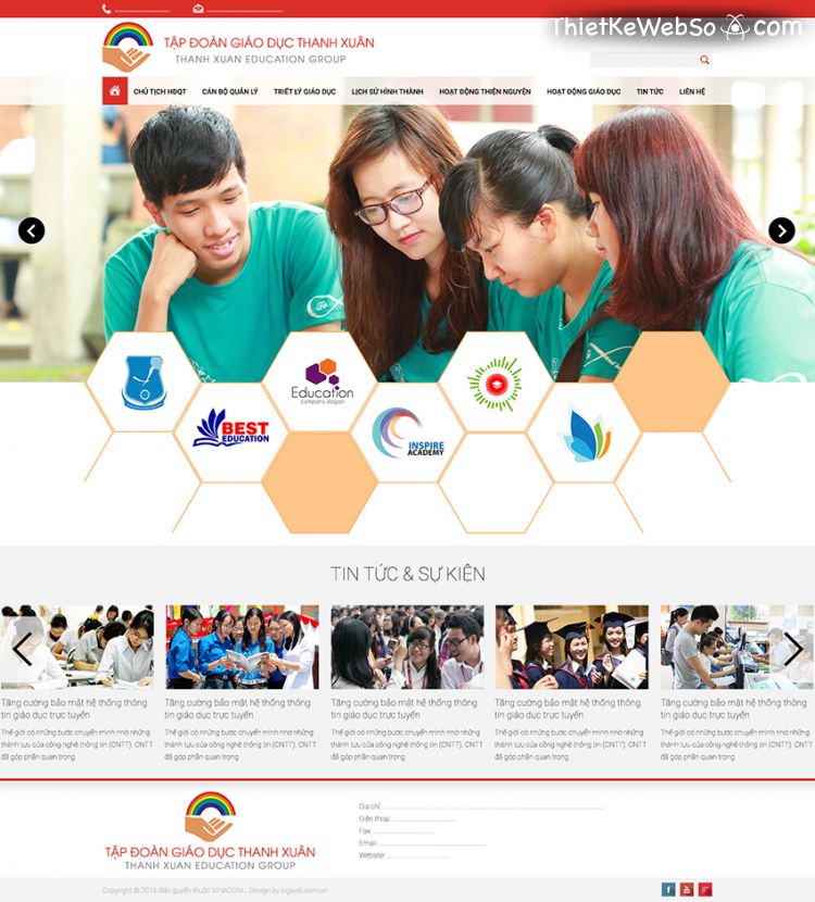 Thiết kế website giáo dục tại quận Bình Tân
