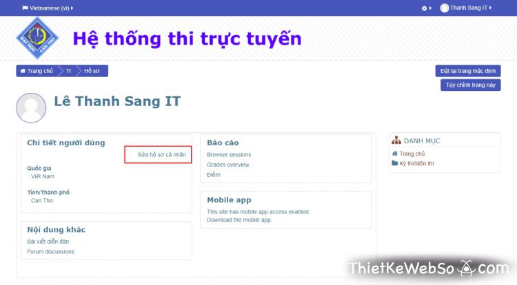 Thiết kế website thi trắc nghiệm tại quận Tân Phú
