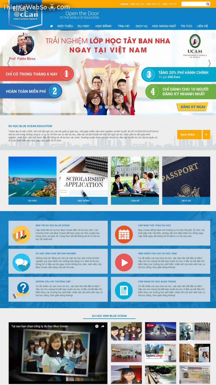 Thiết kế website cho trường học - giáo dục