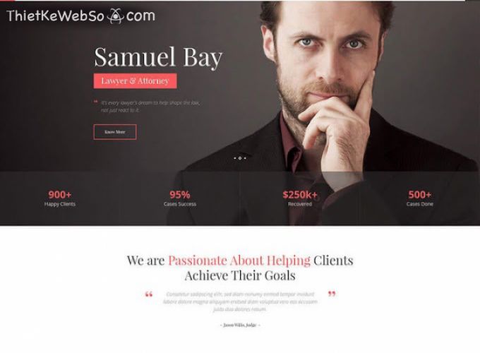 Thiết kế website cho công ty Luật