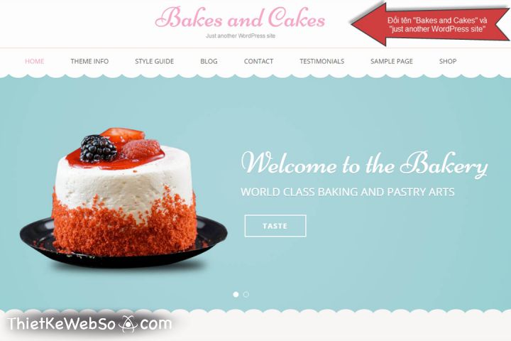 Thiết kế website cho tiệm bánh tại quận 12