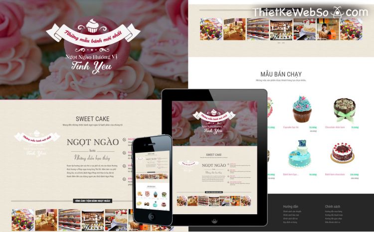Thiết kế website cho tiệm bánh tại quận 10