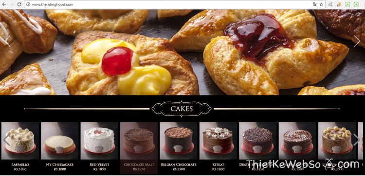 Thiết kế website cho tiệm bánh tại quận 8