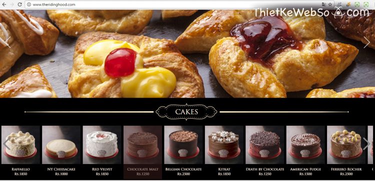 Thiết kế website cho tiệm bánh tại quận 7
