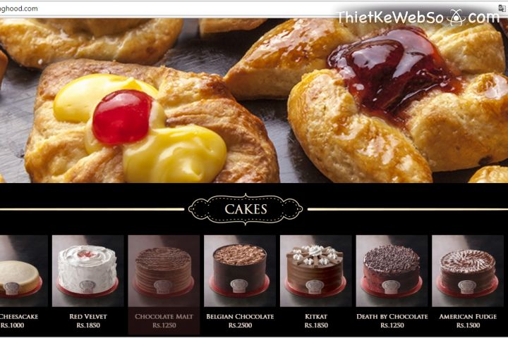 Thiết kế website cho tiệm bánh tại quận 4