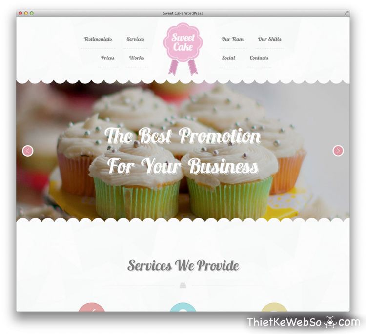 Thiết kế website cho tiệm bánh tại huyện Nhà Bè