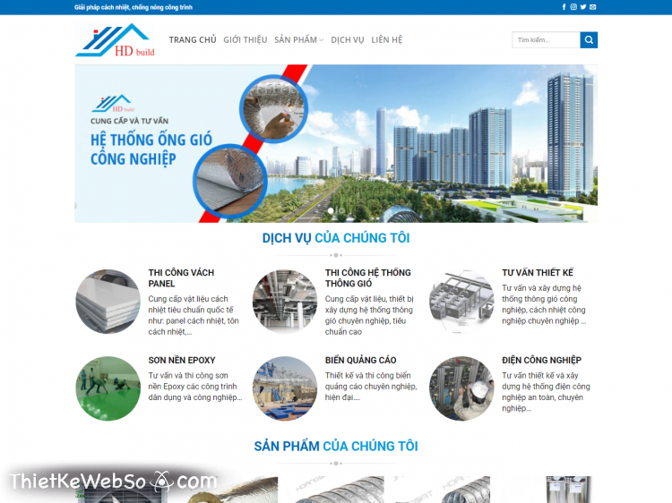 Thiết kế website kinh doanh vật liệu xây dựng tại quận 11