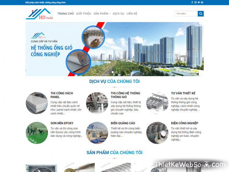 Thiết kế website kinh doanh vật liệu xây dựng tại quận 8