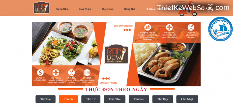 Thiết kế website nhà hàng & đặt món online