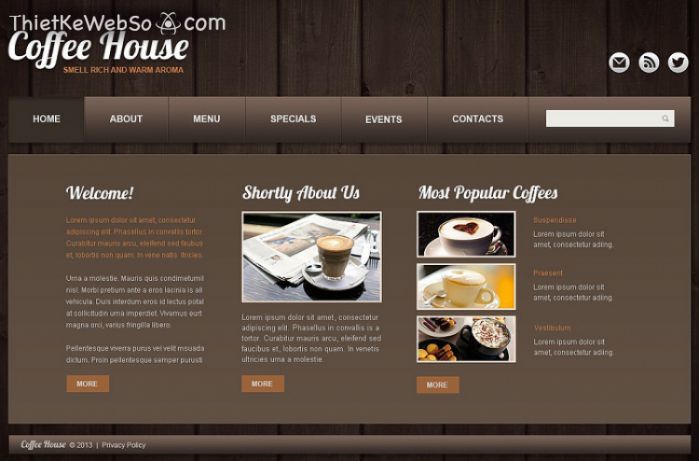 Thiết kế website quán cà phê chuyên nghiệp