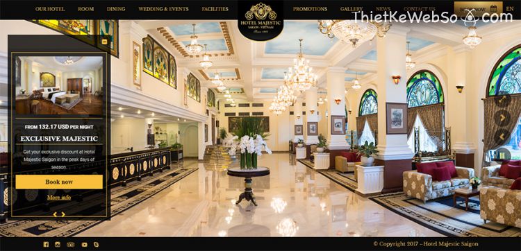 Thiết kế website khách sạn tại TP HCM