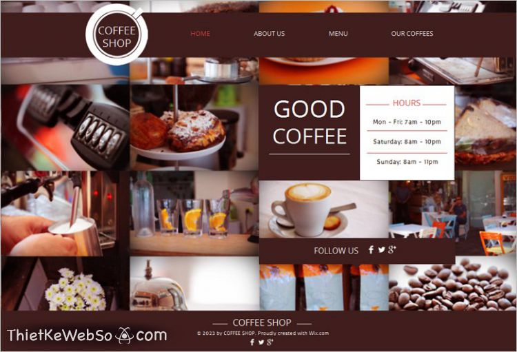 Thiết kế website quán cà phê khẳng định thương hiệu