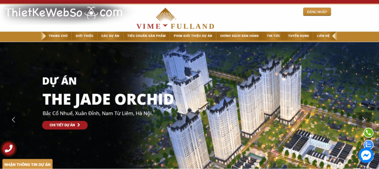 Dịch vụ thiết kế website giới thiệu dự án bất động sản