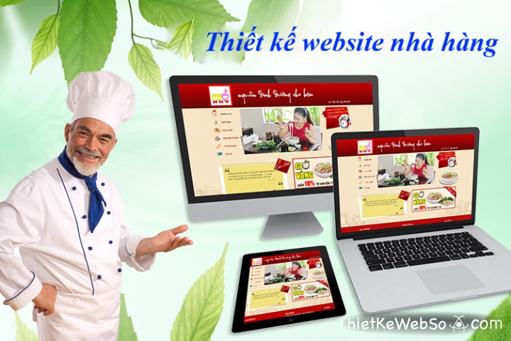 Công ty thiết kế website nhà hàng &amp; đặt món Online