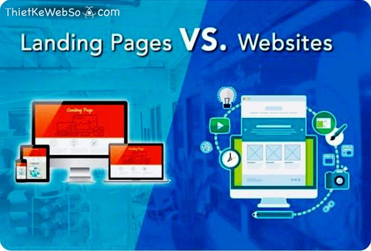 Sự khác nhau giữa landing-page và website