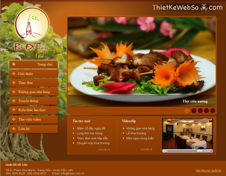 Đơn vị chuyên thiết kế website nhà hàng tại HCM