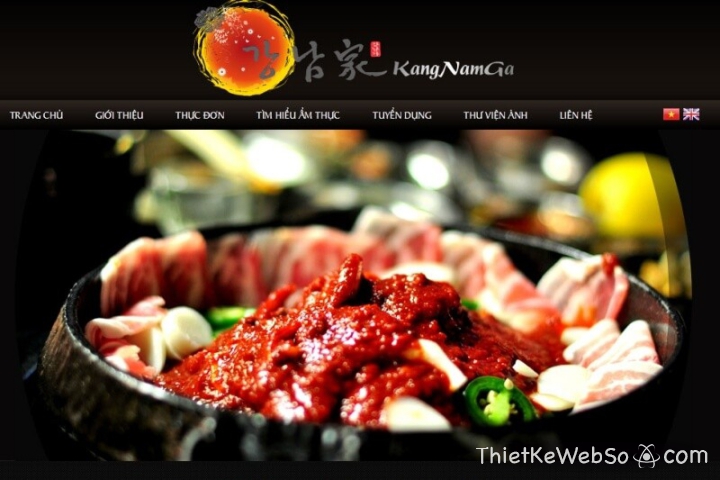 Công ty thiết kế website nhà hàng ẩm thực đẹp