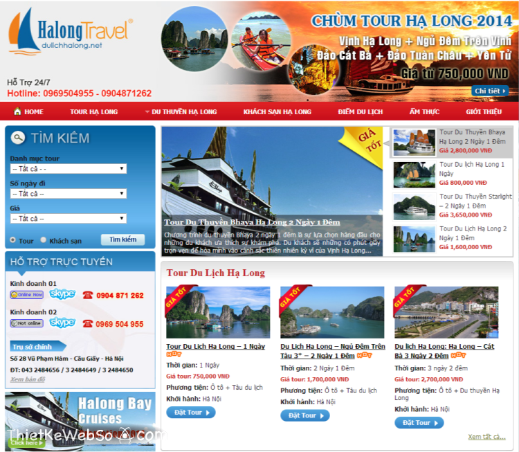 Công ty thiết kế website du lịch đẹp