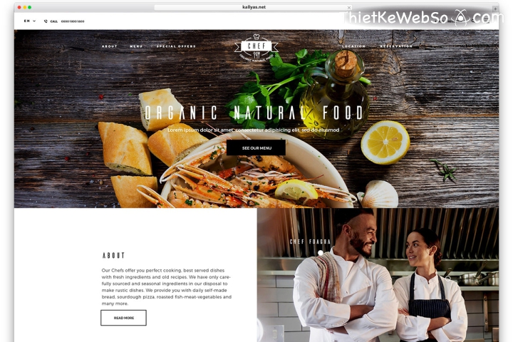 Công ty thiết kế website nhà hàng, khách sạn đẹp