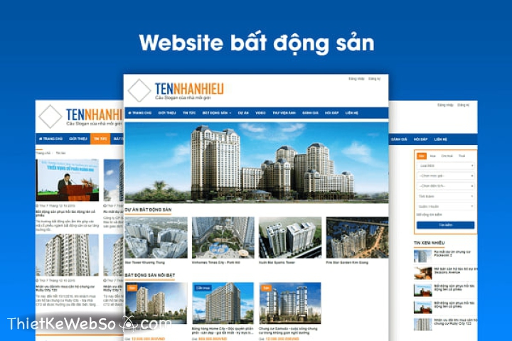 Dịch vụ thiết kế website bất động sản chất lượng