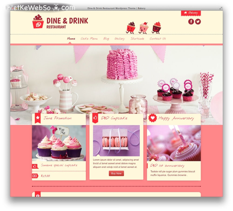 Đơn vị thiết kế website tiệm bánh chất lượng