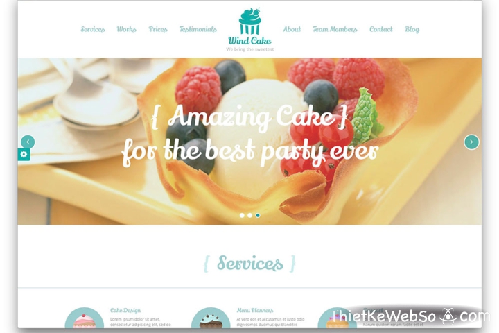 Đơn vị thiết kế website tiệm bánh chất lượng
