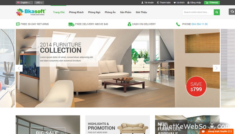 Công ty thiết kế website nội thất đẹp và rẻ
