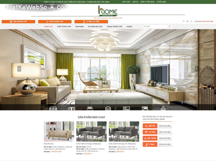 Công ty thiết kế website nội thất đẹp và rẻ