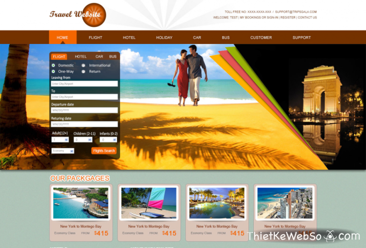 Đơn vị chuyên thiết kế web du lịch tại HCM