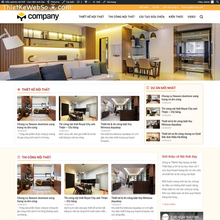 Công ty thiết kế website nội thất đẹp tại HCM