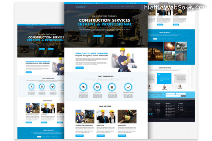 Công ty thiết kế website ngành xây dựng