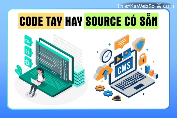 Lựa chọn giải pháp thiết kế website mới hay source code có sẵn?