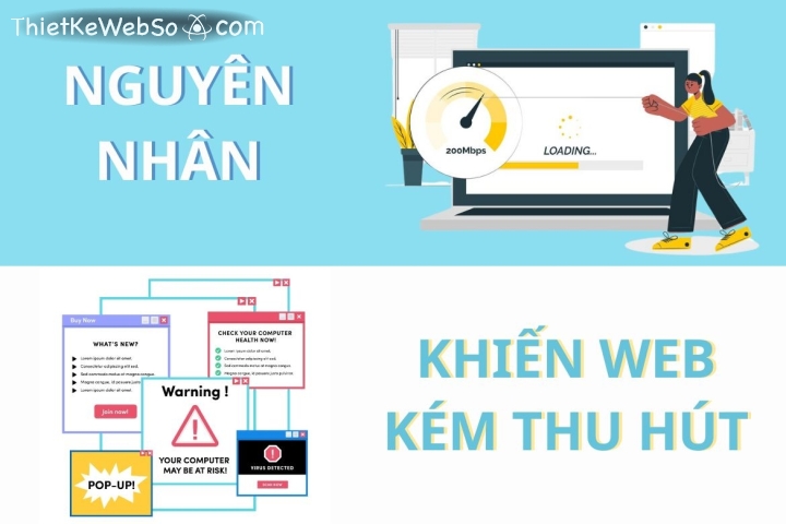 Yếu tố khiến website kém thu hút người dùng