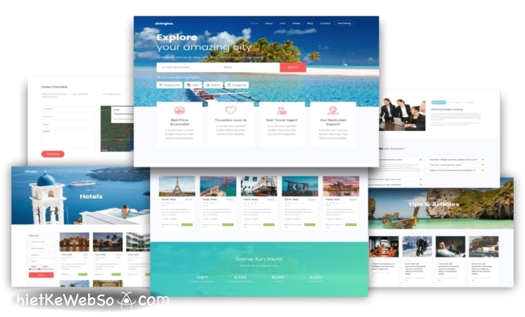 Công ty thiết kế website du lịch giá rẻ