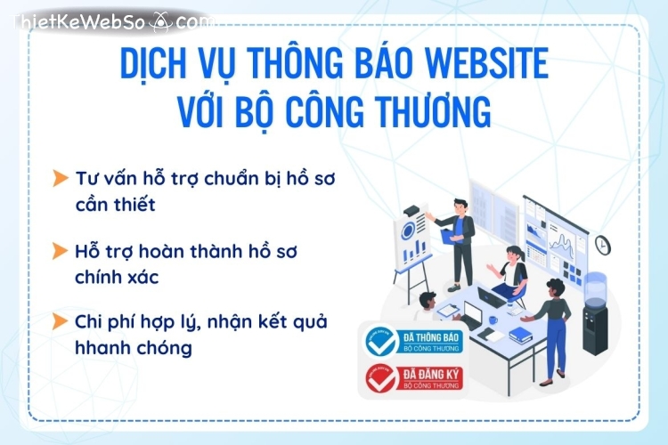 Dịch vụ thông báo website với BCT nhanh chóng