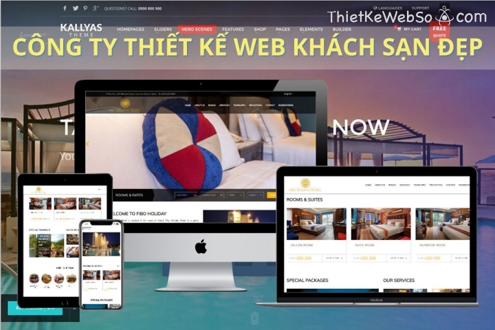 Công ty thiết kế web khách sạn đẹp