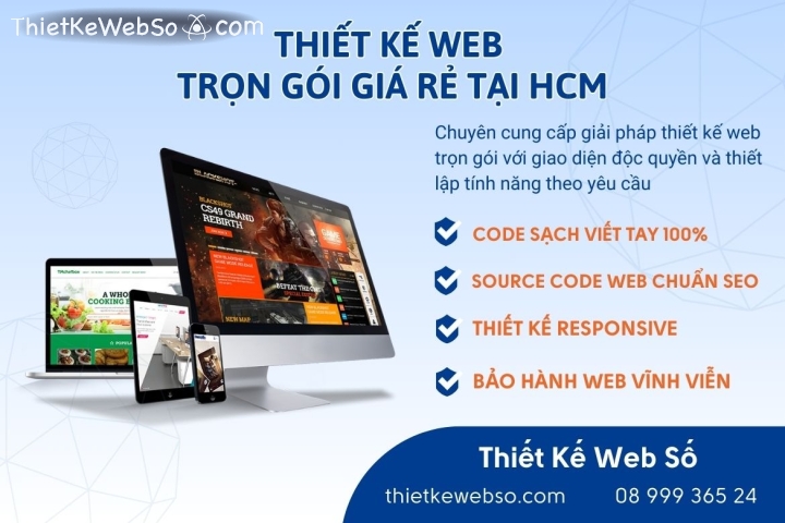 Công ty thiết kế web trọn gói giá rẻ tại HCM