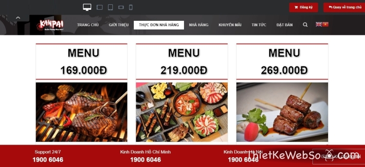 Lưu ý khi thiết kế website nhà hàng