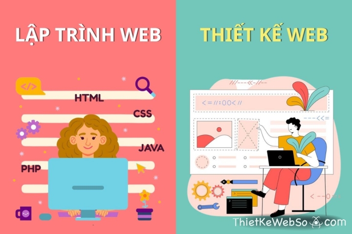 Sự khác nhau giữa thiết kế web và lập trình web