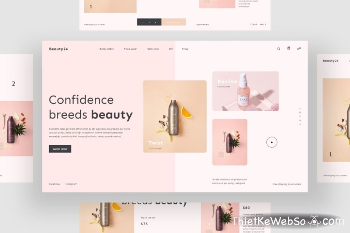 Lưu ý khi thiết kế website bán mỹ phẩm